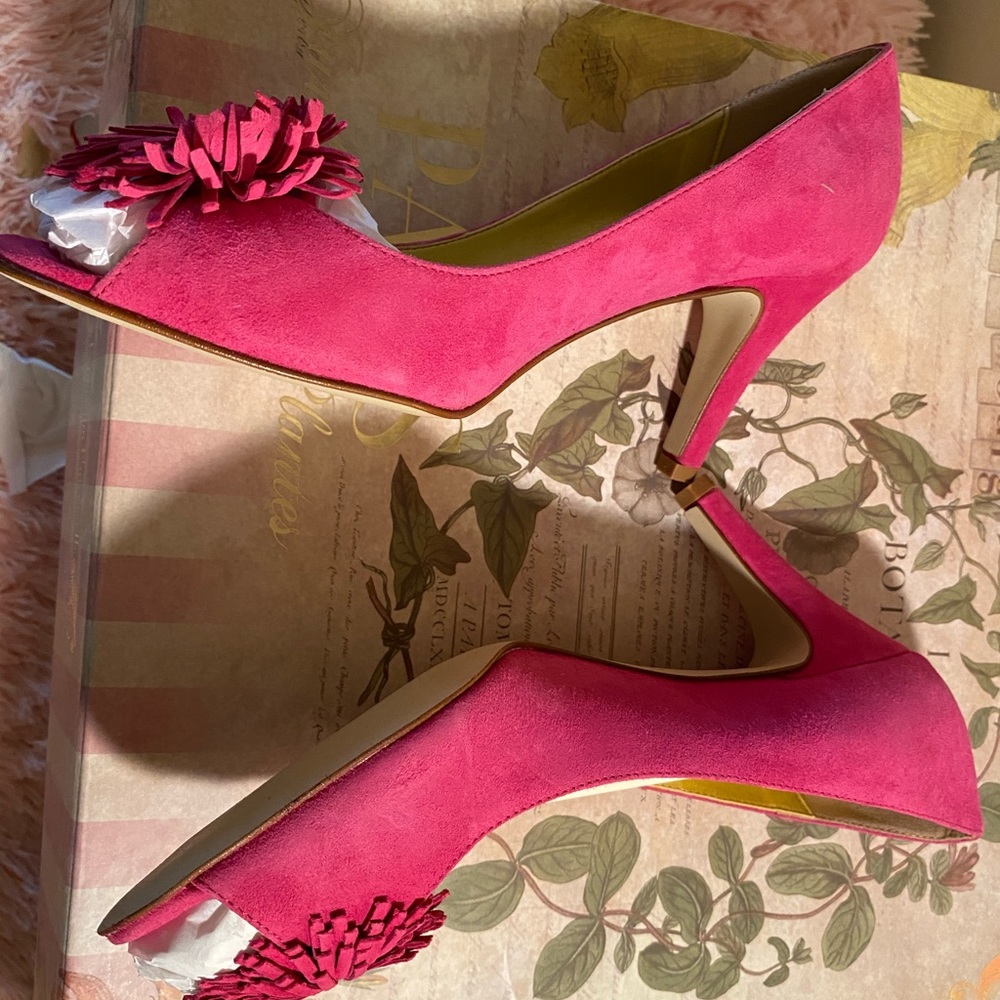J.Crew Bright Pink Suede Hills - Picture 4 of 9